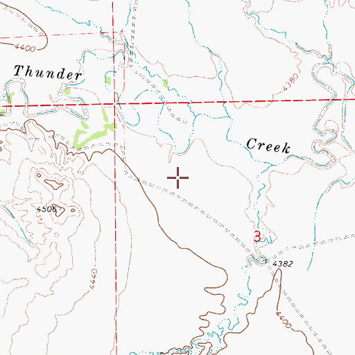 Topographic Map of Sod House Pit, WY