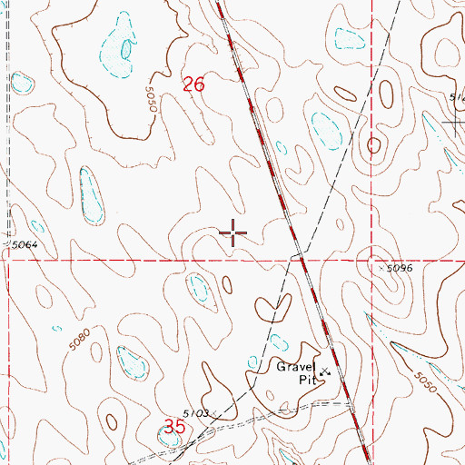 Topographic Map of Potter Pit, WY