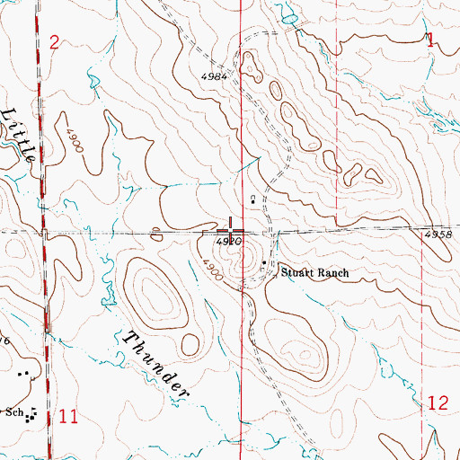 Topographic Map of Wright Pit, WY