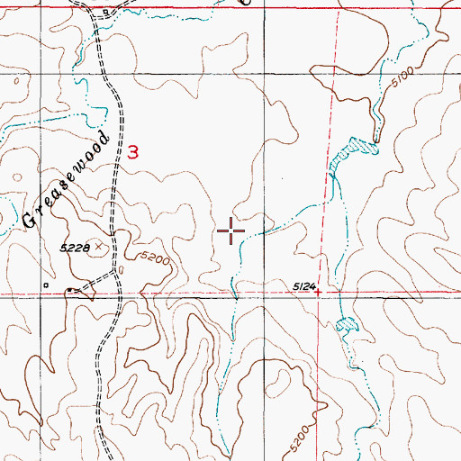 Topographic Map of Paula Number One Mine, WY
