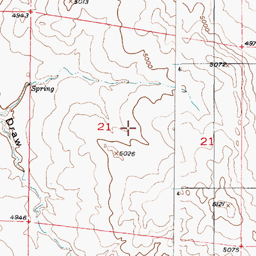 Topographic Map of Kerr-McGee Ed Claims Mine, WY
