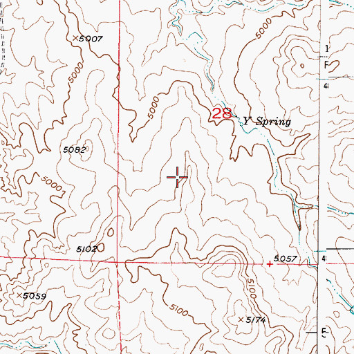 Topographic Map of Quigley and Gall Colorado Number One Mine, WY