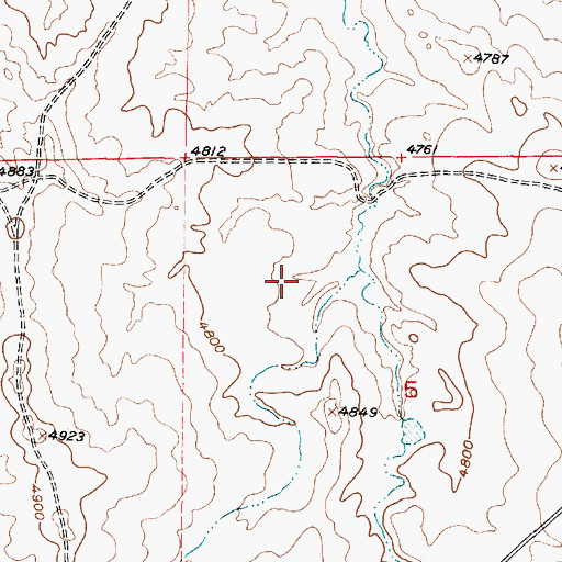 Topographic Map of Orr Claims Mine, WY