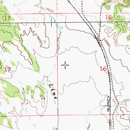 Topographic Map of Elk Mountain Mine, WY