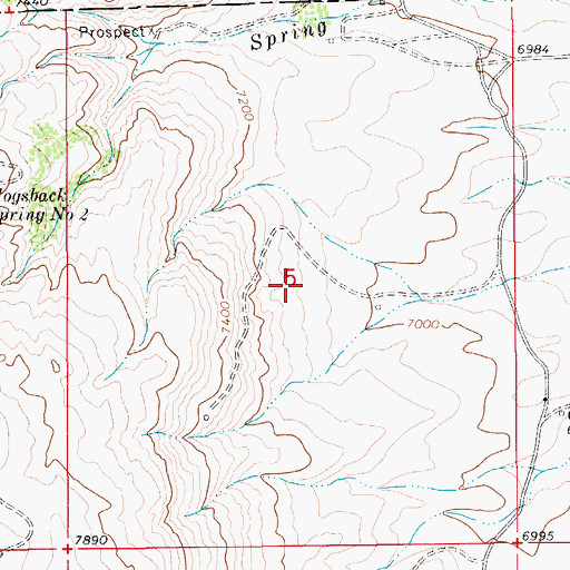Topographic Map of Viola Area Mine, WY