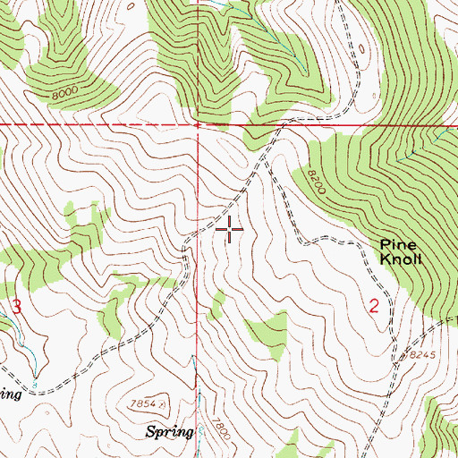 Topographic Map of Sublette Ridge Mine, WY