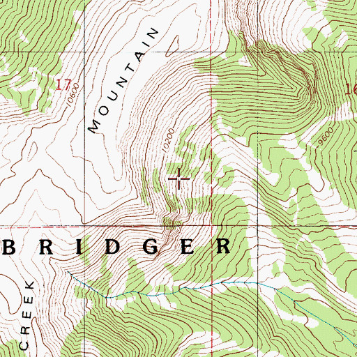Topographic Map of TKC Claims, WY