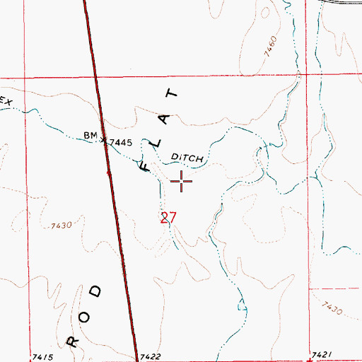 Topographic Map of Apex Pit, WY