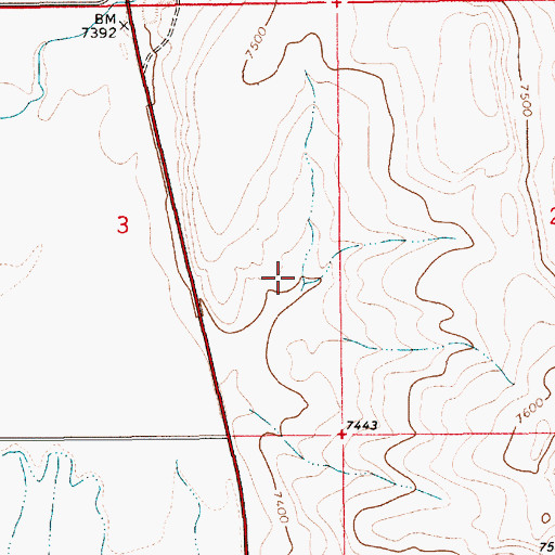 Topographic Map of North Pape Pit, WY
