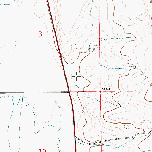 Topographic Map of Pape Pit, WY