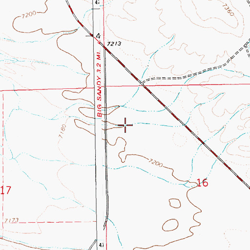 Topographic Map of Speedway Pit, WY