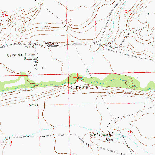 Topographic Map of North Fork Kannah Creek, CO