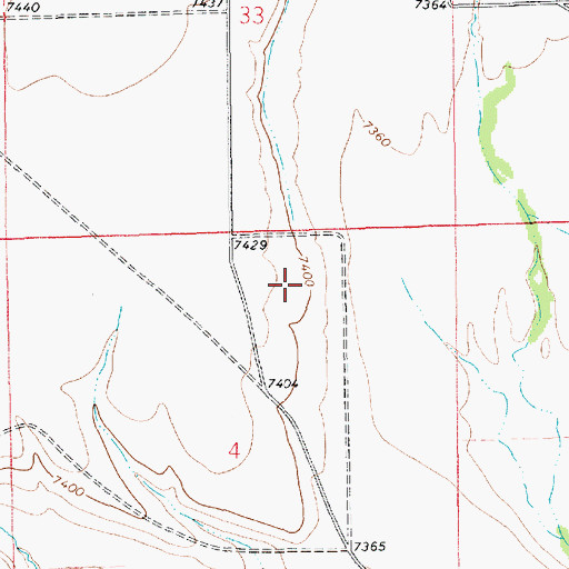 Topographic Map of Graveyard Pit, WY