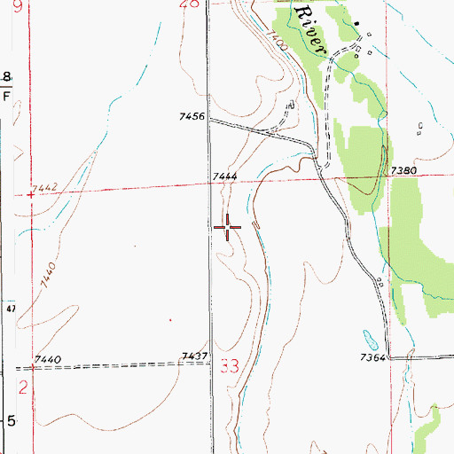 Topographic Map of Noble Pit, WY