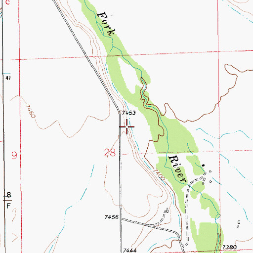 Topographic Map of Wimple Pit, WY