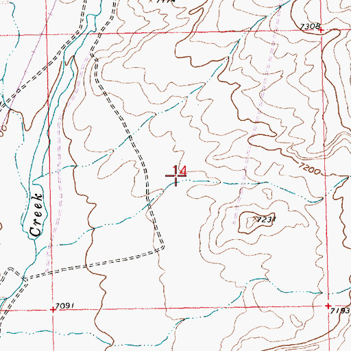 Topographic Map of Pard Number Four Mine, WY