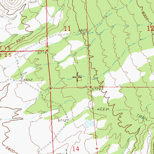 Topographic Map of Brandon Ditch, CO