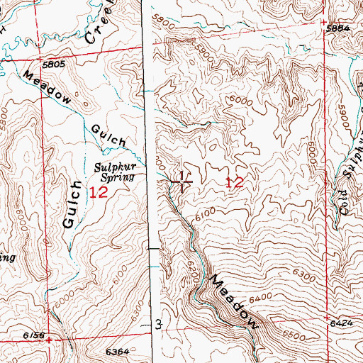 Topographic Map of Twin Creek Number Five Mine, WY