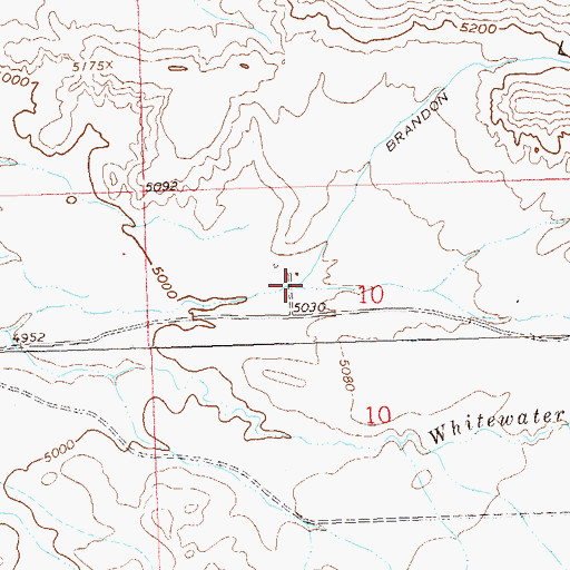 Topographic Map of Lockhart Draw, CO