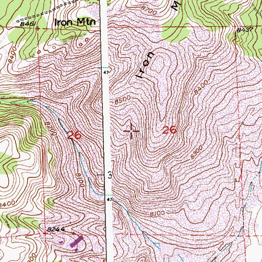Topographic Map of Rock Creek Mine, WY