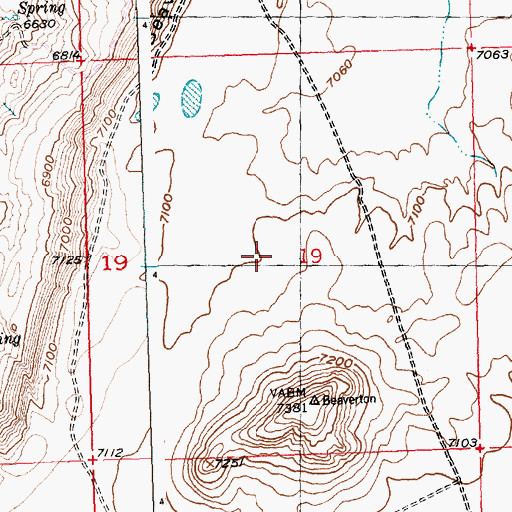 Topographic Map of Canary Number Two Mine, WY