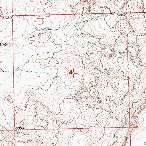 Topographic Map of Franciscan Claims, WY