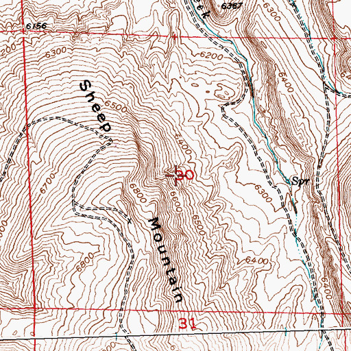 Topographic Map of Cinch Claim Number Fourteen Mine, WY