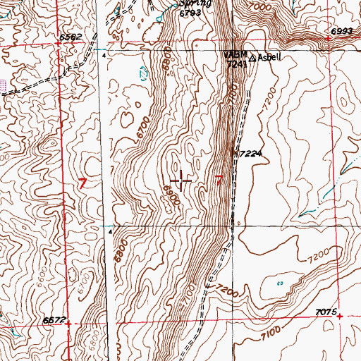 Topographic Map of Strubel Number Fourteen-A Mine, WY
