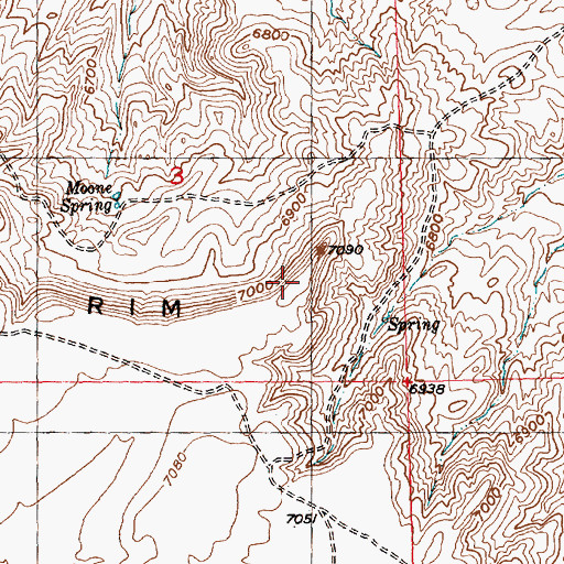 Topographic Map of Cocharn Mine, WY
