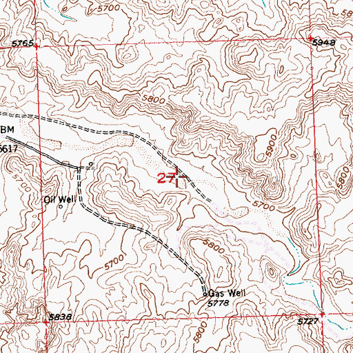 Topographic Map of E-Twenty Claim, WY