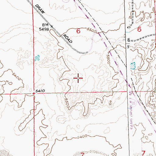 Topographic Map of Viola Number One Mine, WY