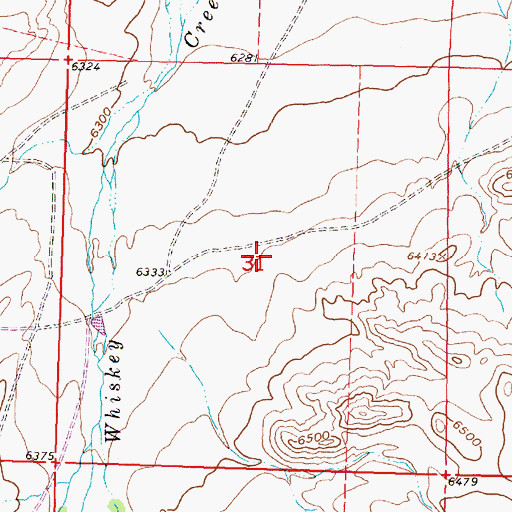 Topographic Map of Ferris Mountains Mine, WY
