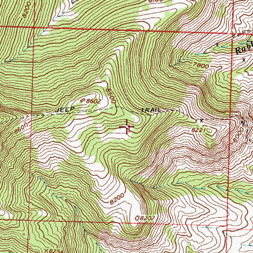 Topographic Map of Loma Uranium Property Mine, WY