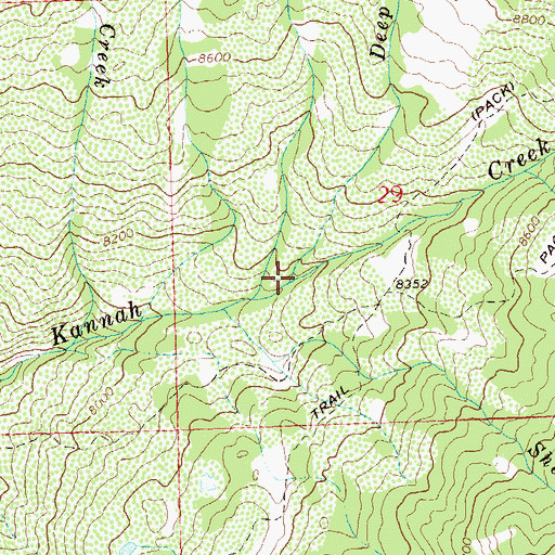 Topographic Map of Deep Creek, CO