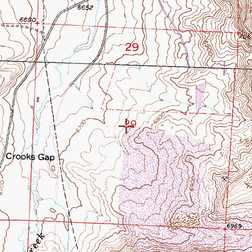 Topographic Map of Snoball Mine, WY