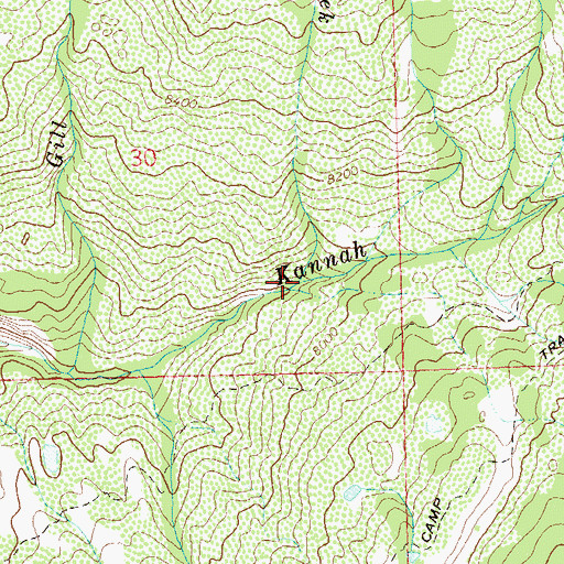 Topographic Map of Skunk Creek, CO