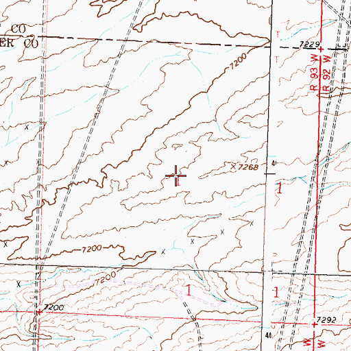 Topographic Map of Wycal Mine, WY