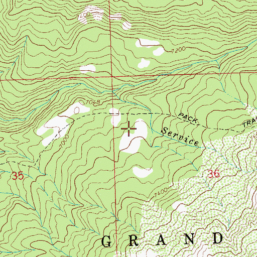 Topographic Map of Coal Creek, CO