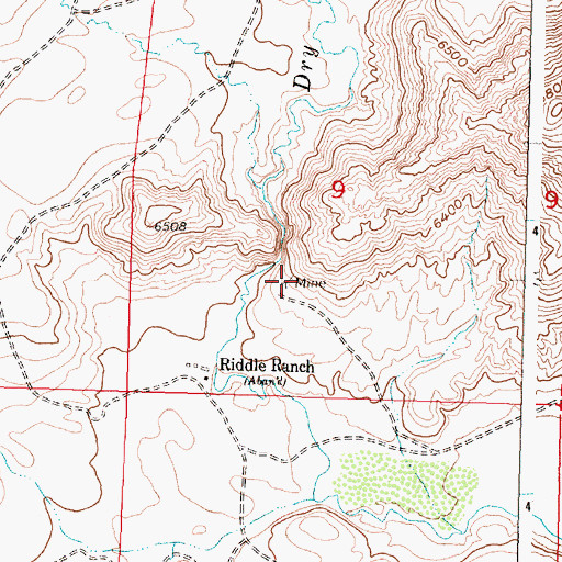 Topographic Map of Vermiculite Sales Corporation Deposit Number One, WY