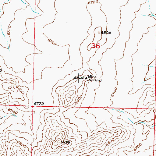 Topographic Map of King Solomon Claim, WY
