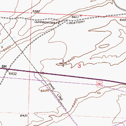 Topographic Map of Graham Ranch Pit, WY