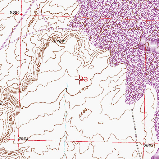 Topographic Map of Clyde Number Five Mine, WY