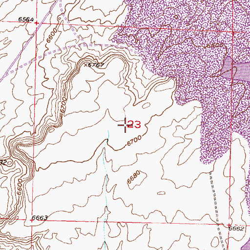 Topographic Map of Coco Underground Number One Mine, WY