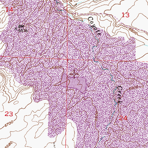 Topographic Map of Loma-Day Claims, WY