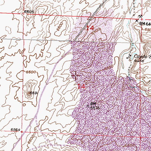 Topographic Map of RMCC Number Eight Mine, WY