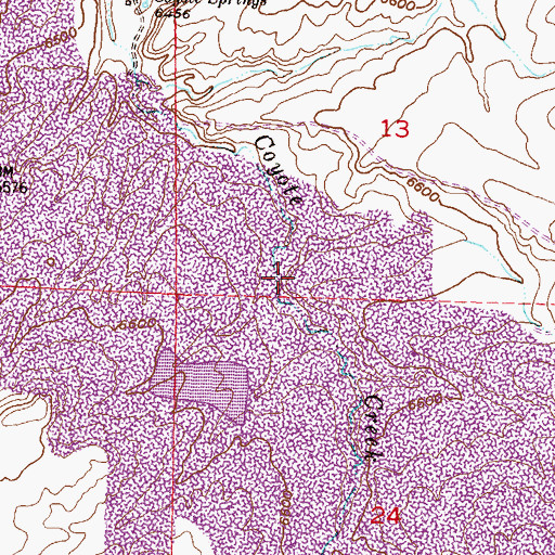 Topographic Map of Federal American Open Pit, WY