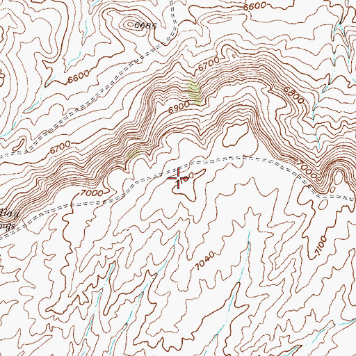 Topographic Map of Findlay Springs Mine, WY