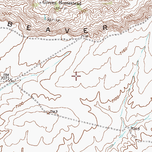 Topographic Map of Hades Number Seventeen Mine, WY
