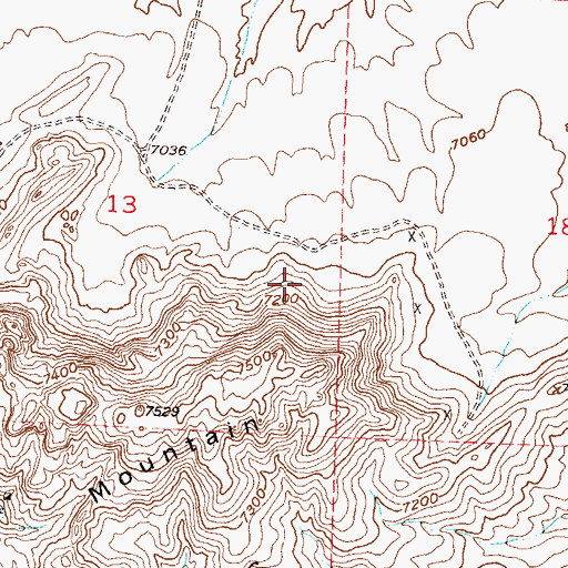 Topographic Map of Anderson Mine, WY