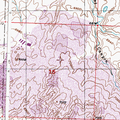 Topographic Map of AlJob Number Twelve Mine, WY